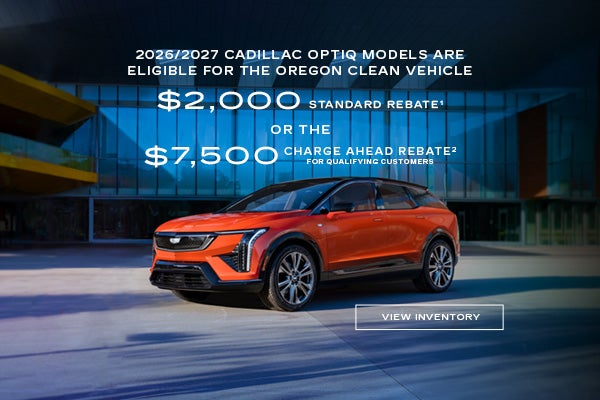 2026/2027 Cadillac Optiq Models Are Eligible For The $2000 STANDARD REBATE OR THE $7500 REBATE PR...